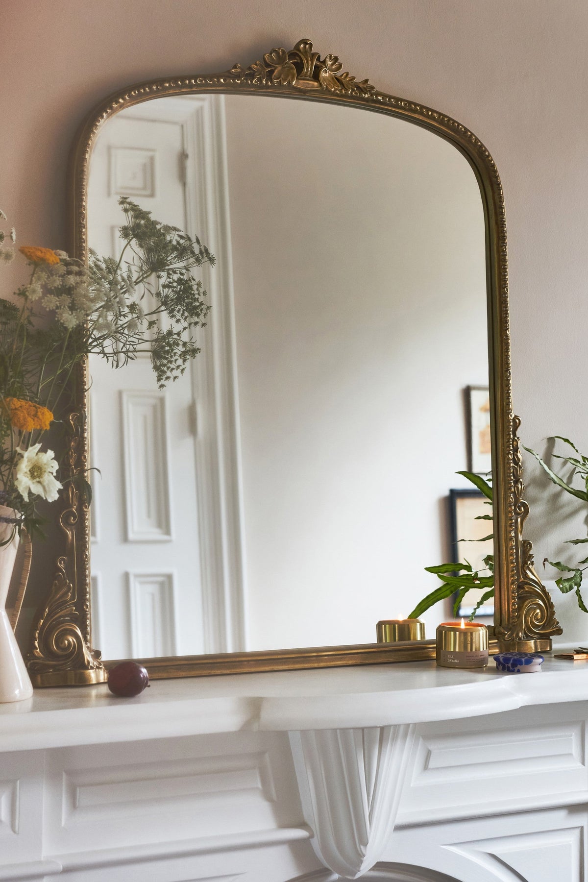 Hekla Baroque Arched Wall Mirror, 3 ft featured in the Arched Mirrors collection