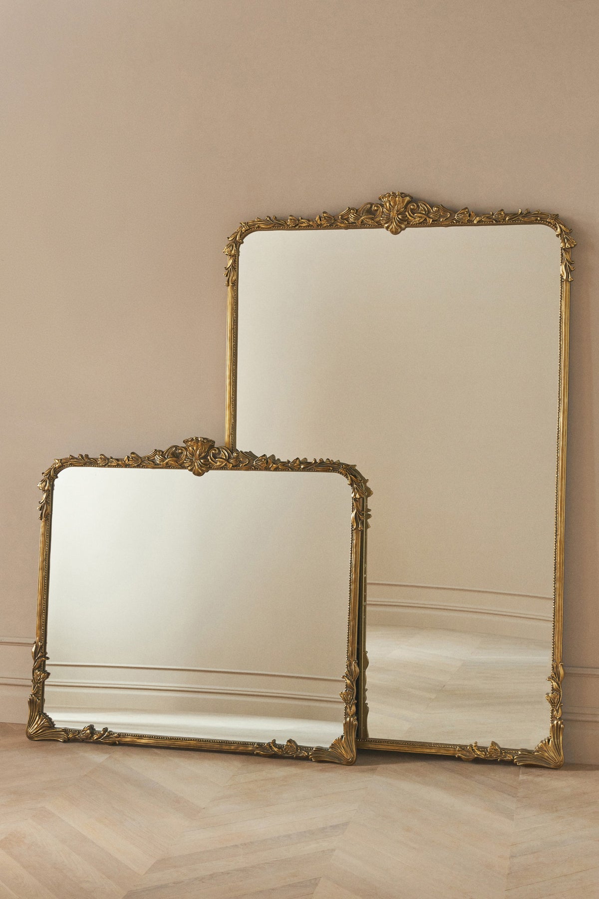 Katla Ornate Gold Floor Mirror, 6 ft, product view 3
