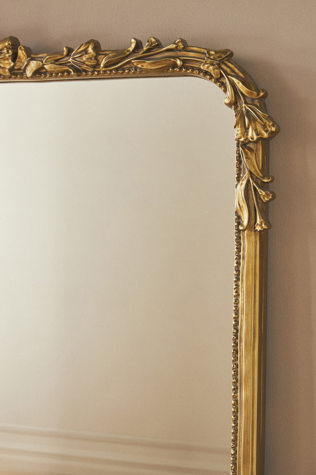 Katla Ornate Gold Floor Mirror, 6 ft, product view 5