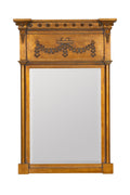 Heimir Federal-Style Trumeau Wall Mirror, Antique Gold in Antiqued Brass, product view 1
