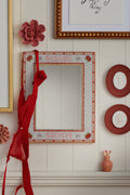 Kaffi Pink Mosaic Tile Rectangular Wall Mirror, product view 1