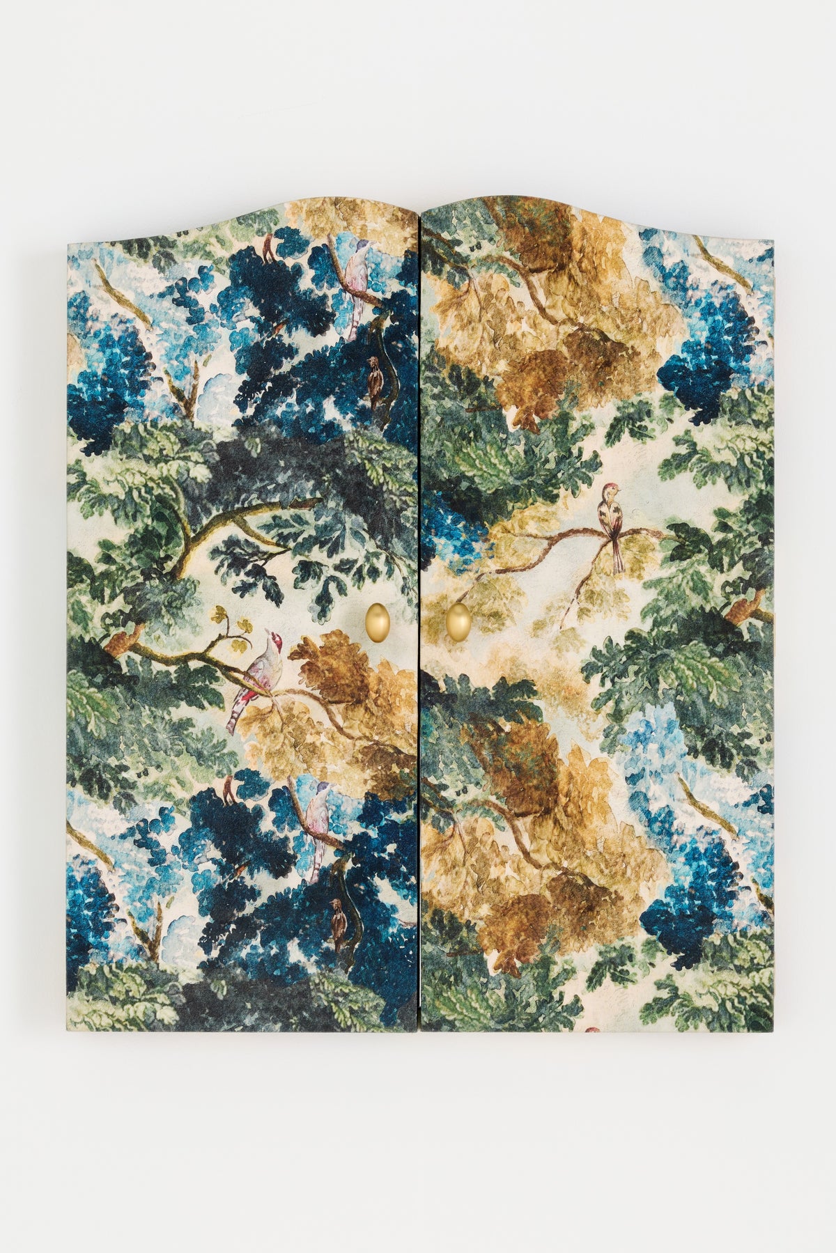 Idunn Printed Fabric Triptych Wall Mirror in Judarn, product view 10