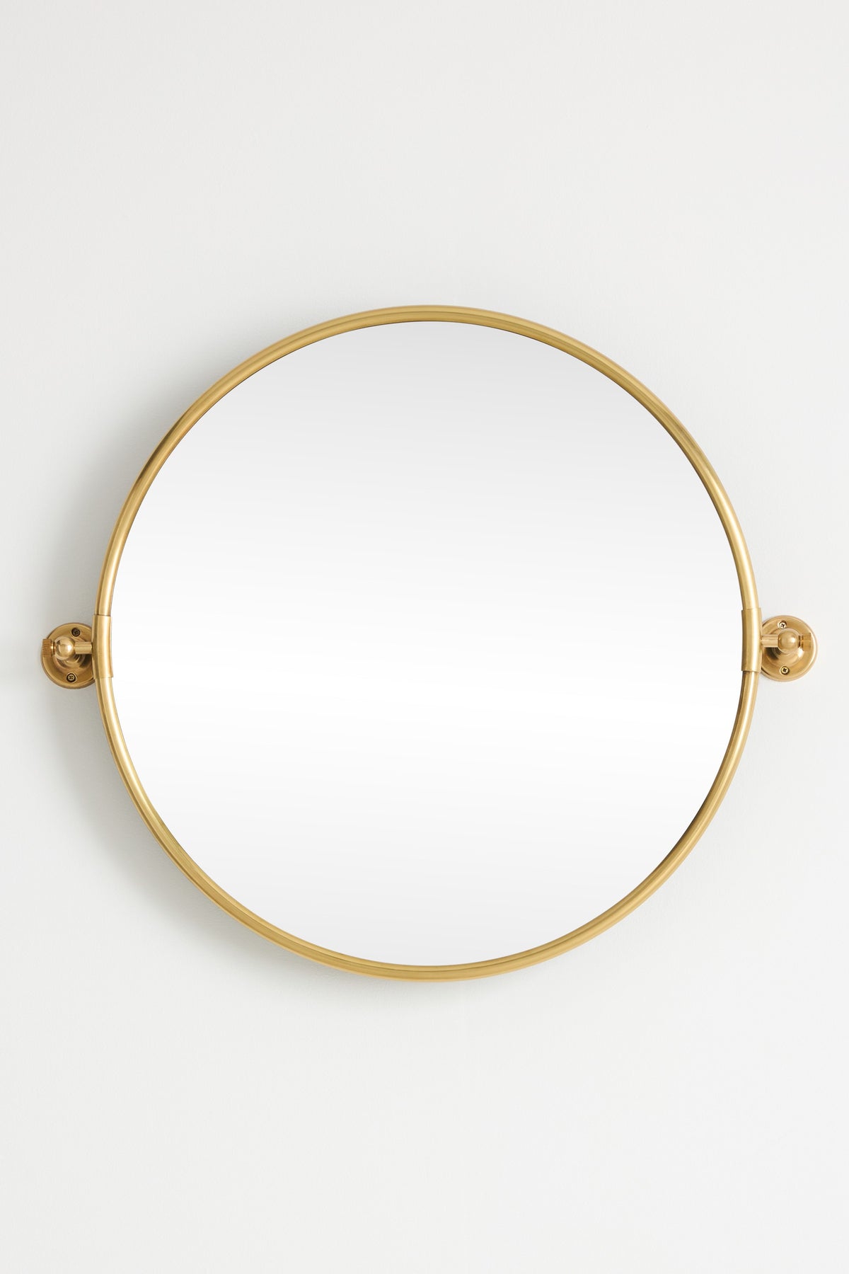 Eir Pivoting Bathroom Wall Mirror, Brass Finish in 070 Gold, product view 6