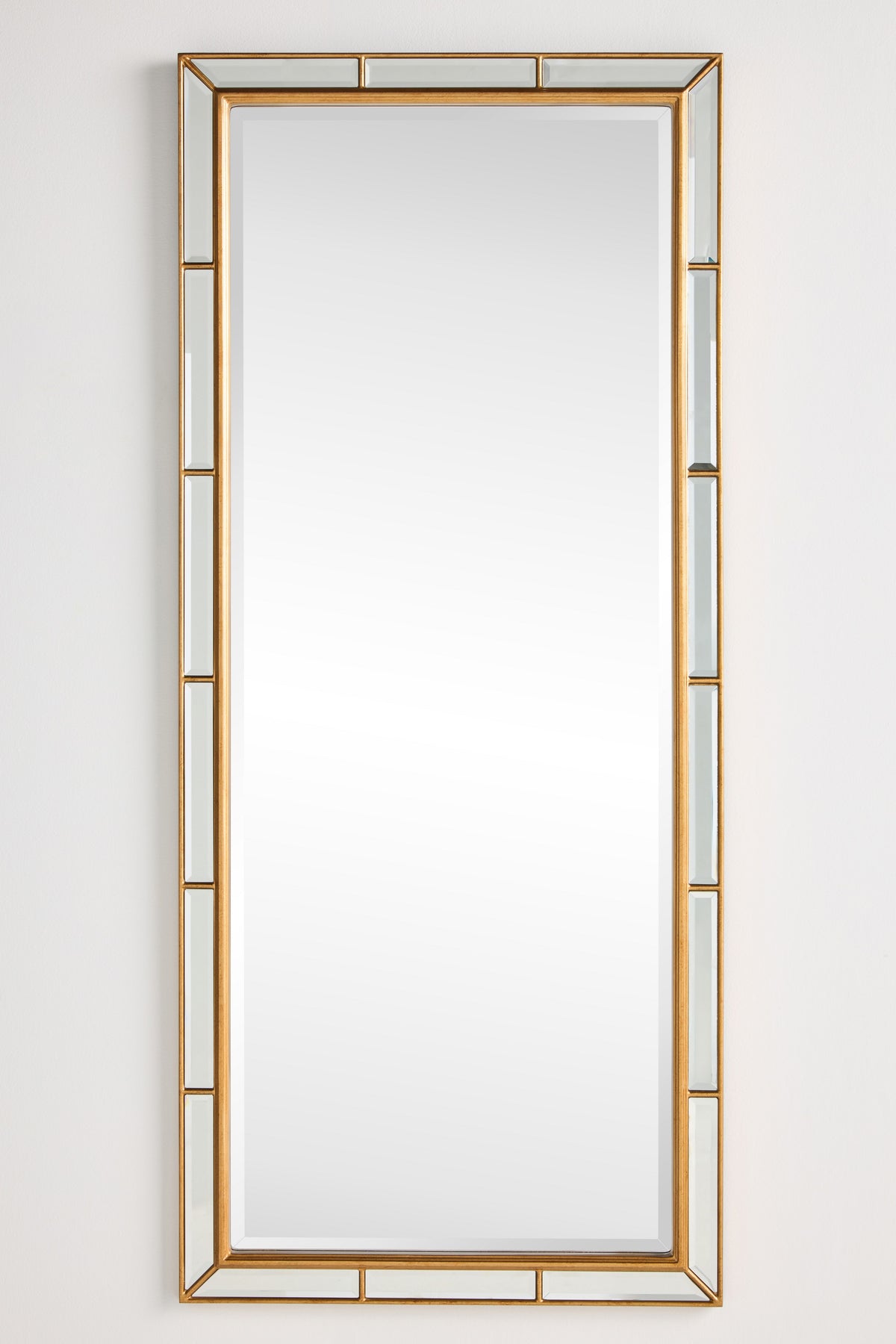Geisli Beveled Panel Gold Mirror, Wall or Floor Size in 070 Gold, product view 5