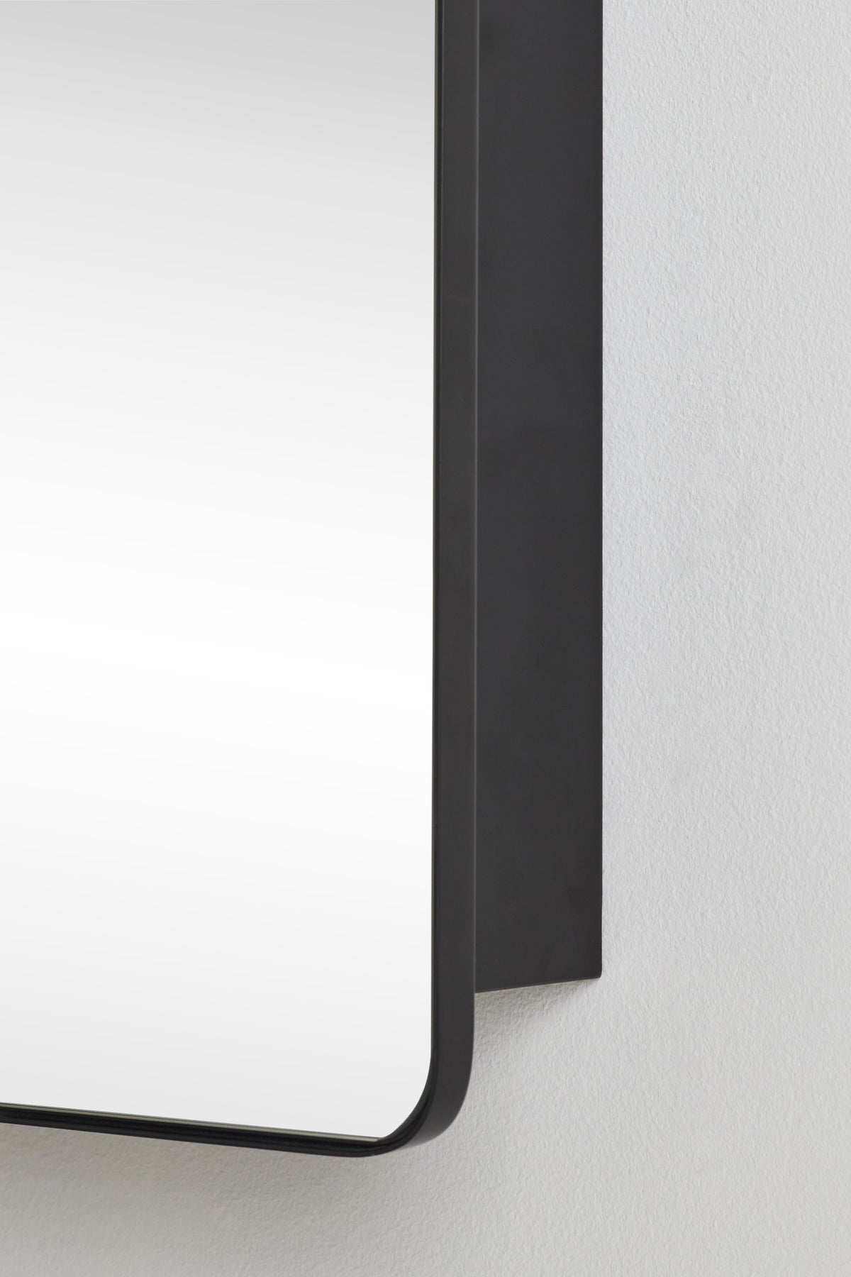 Yrsa Black Arched Mirrored Medicine Cabinet in 001 Black, product view 6
